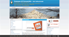 Desktop Screenshot of comune.carunchio.ch.it