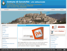 Tablet Screenshot of comune.carunchio.ch.it